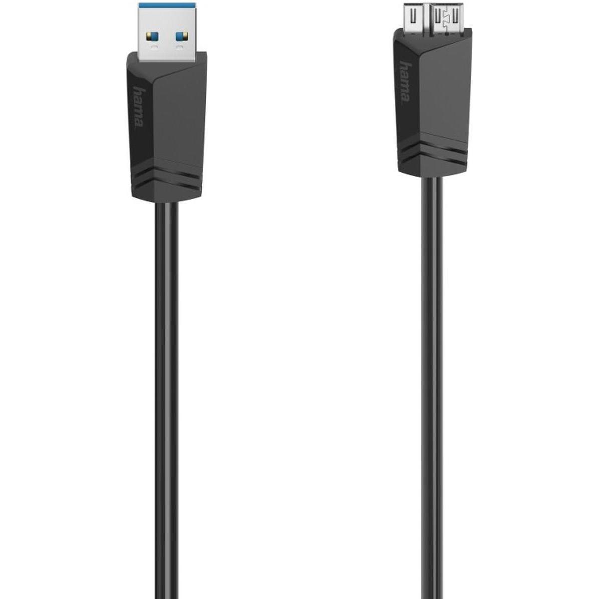 Hama Cavo Micro USB, USB 3.0, 5 Gbit/s, 0,75 m (0.75 m, USB 3.0), Cavo USB
