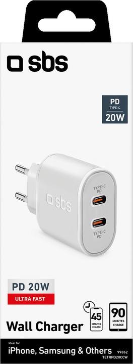 Produktbild SBS USB-C Wandladegerät (20 W)