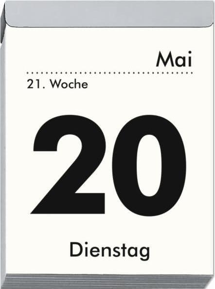 Actual product image Daily tear-off calendar 2025 XL, 8,2x10,7cm, tear-off calendar with Sudokus, recipes and (German)
