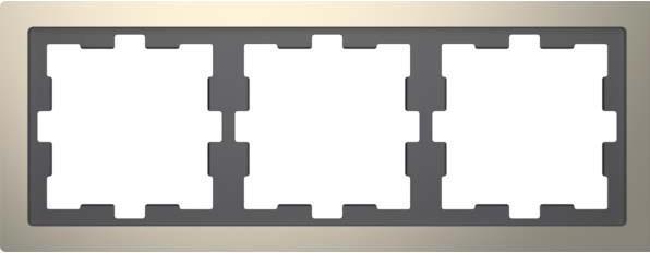 Produktbild Merten Rahmen 3f.nickelmet D-Life Metall MEG4030-6550