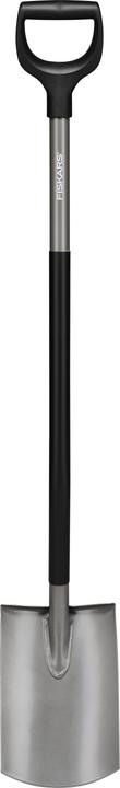 Actual product image Fiskars Ergonomic Rounded Spade Grey