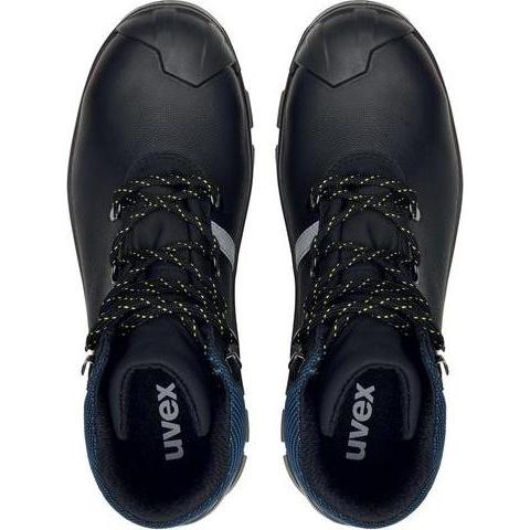 Thumbnail - Uvex Safety, Sicherheitsschuhe, 6512236 Sicherheitsstiefel S3 Schuhgrösse (EU): 36 Schwarz, Blau 1 Paar (S3, 36)