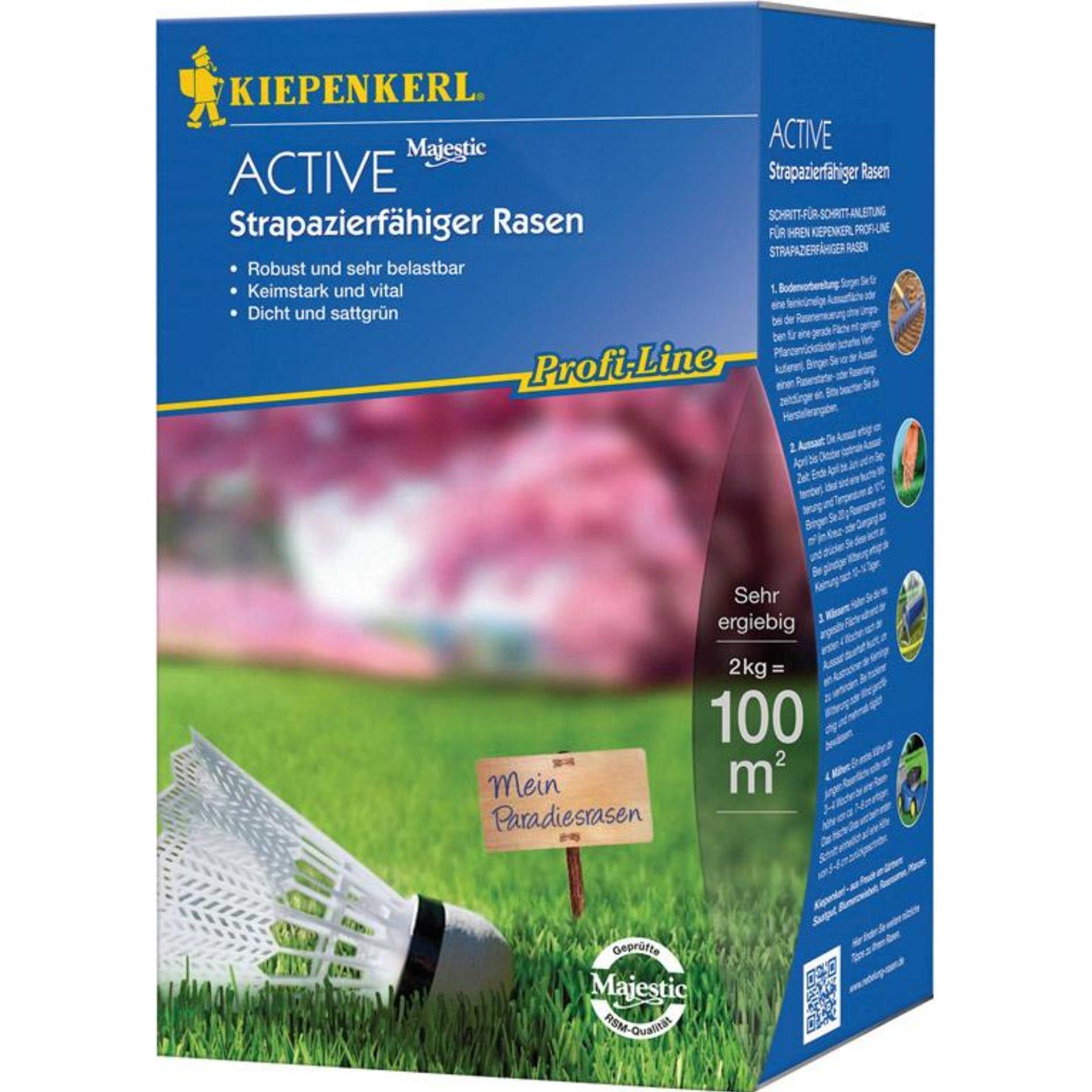 Kiepenkerl Rasensamen P.L. Active Strapazierfhiger Rasen 2 kg 100 m (Rasensamen) (661400)