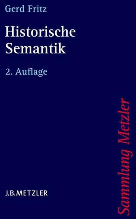 Produktbild Historische Semantik (Gerd Fritz, 2006)