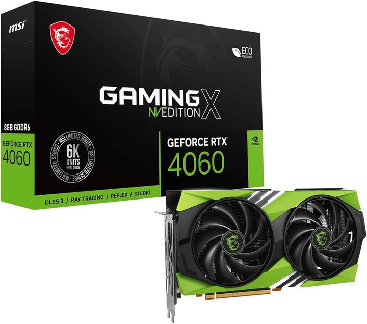 Actual product image MSI GeForce RTX 4060 Gaming X NV Edition (8 GB)