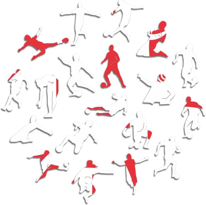 Produktbild Iconic AC Milan - Retro Logo - Holz Puzzle Grösse L (500 Teile) (500 Teile)