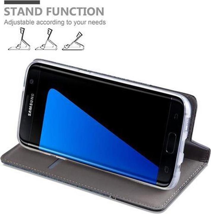 Actual product image Cadorabo Book Jeans Optics Cover (Samsung Galaxy S7 Edge)
