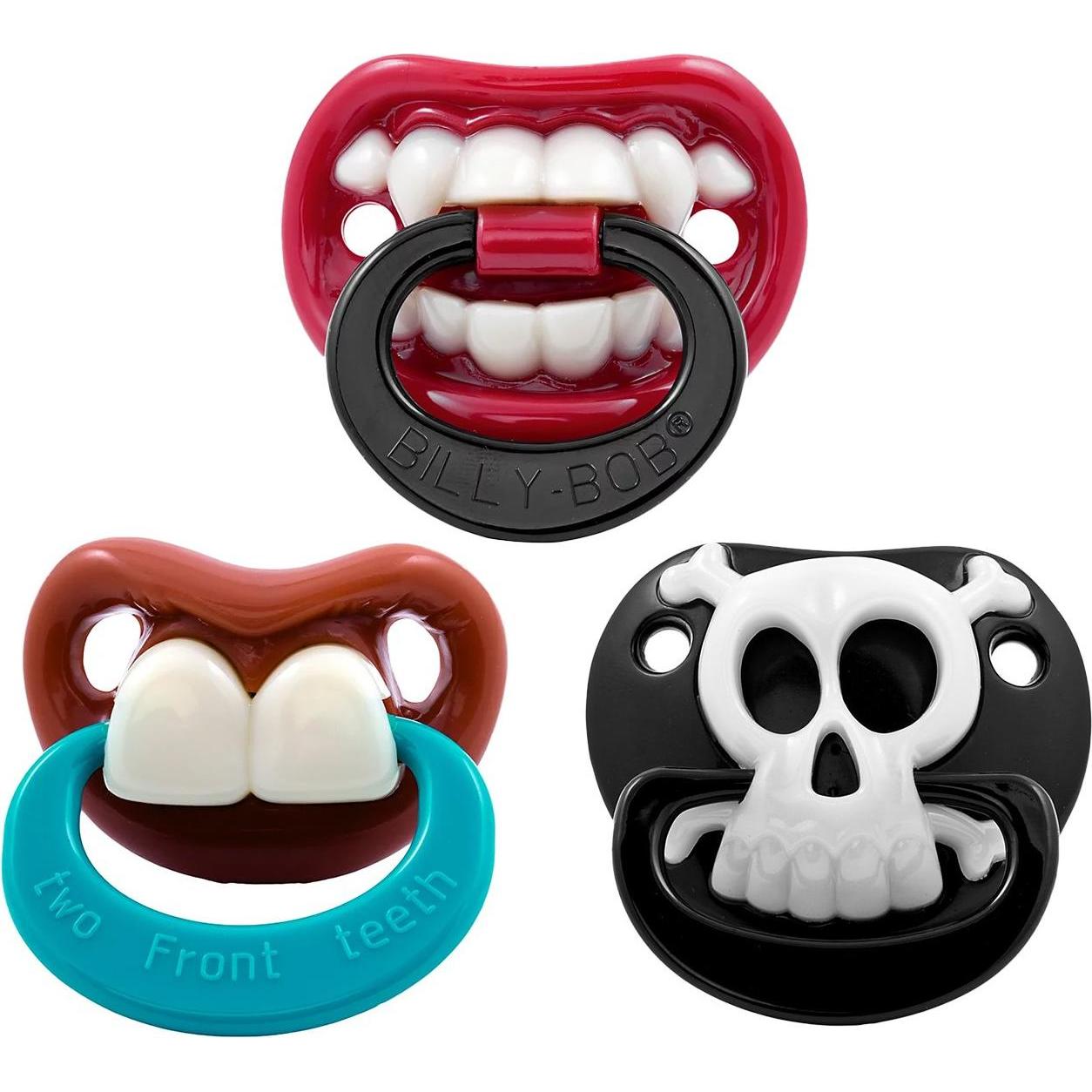 Billy Bob, Nuggi, Lustiges Schnuller 3er Set (3 x, 3 - 12 Monate)