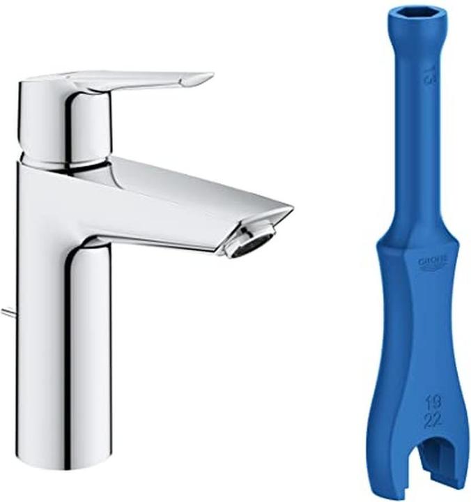 Produktbild Grohe Start QuickFix Lavaboarmatur, Zugstange-Ablauf, M-Size, Chrom