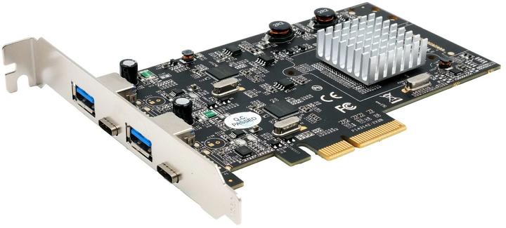 Exsys GmbH 4 Port USB 3.2 Gen2 PCIe (x4) Card with 2x A and 2x C™ Connectors (Asmedia)