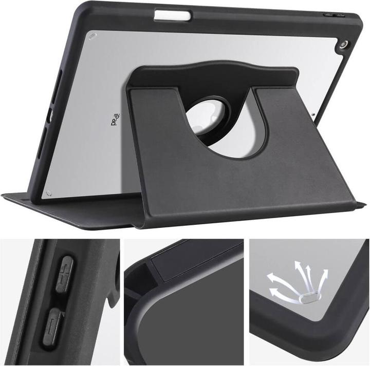 Produktbild Cover-Discount iPad 10.2 - 360-Grad Hülle schwarz (Apple iPad 2019 (7. Gen), Apple iPad 2020 (8. Gen), Apple iPad 2021 (9. Gen))