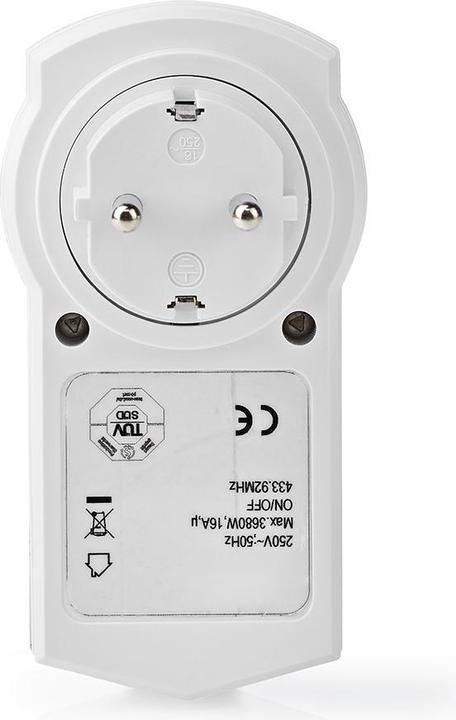 Image du produit Nedis Prise RF ON/OFF Extension de la portée du maillage RF Schuko type F 3680 W Blanc