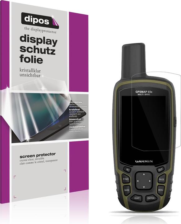 Actual product image Dipos Screen Protector Crystalclear for Garmin GPSMAP 65