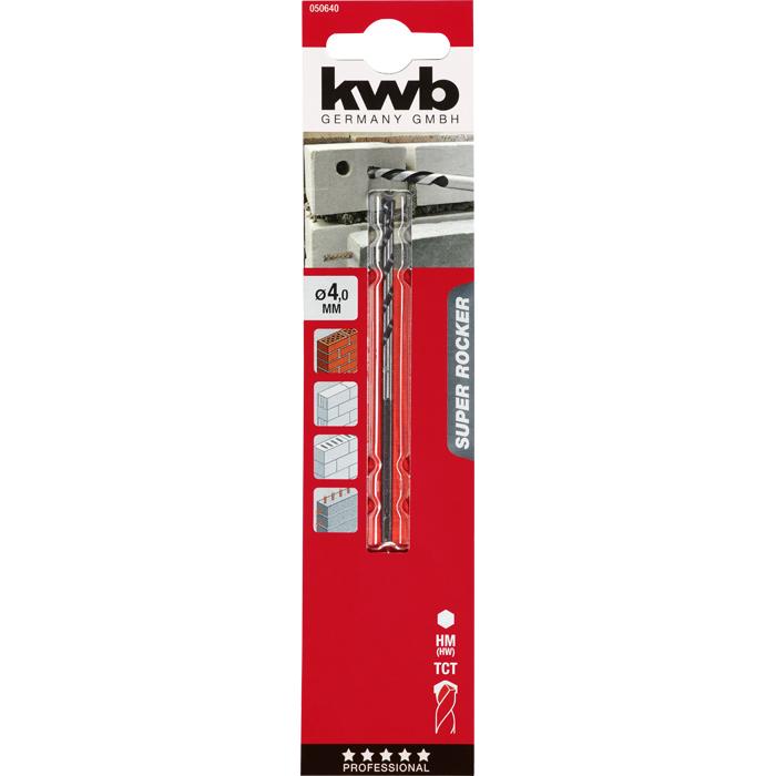 Thumbnail - kwb, Bohrereinsatz, ROCKER Bohrer sechskant 4,0 mm (4 mm)