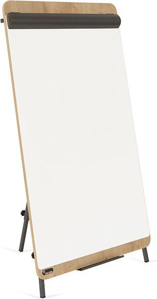 Actual product image Rocada Flipchart, magnetic, 69x99 cm, wood look (69 x 195 cm)