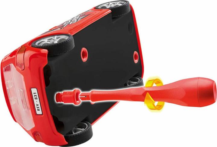 Actual product image Revell 00831 Pull Back Rally Car, red car model kit