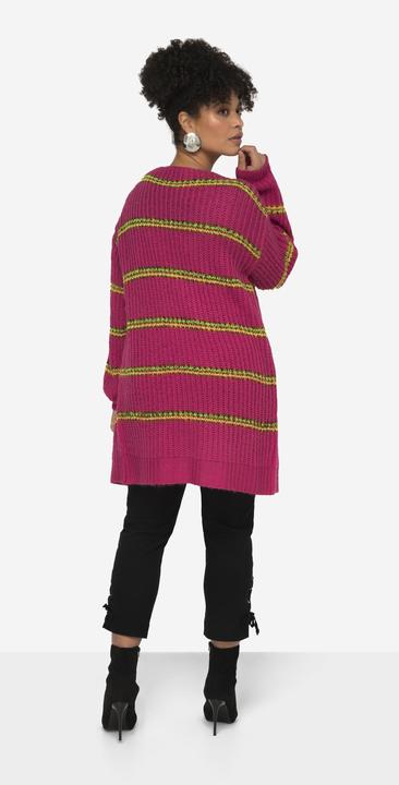 Produktbild Miamoda Strickjacke, Ringel, offene Form, Langarm (56)