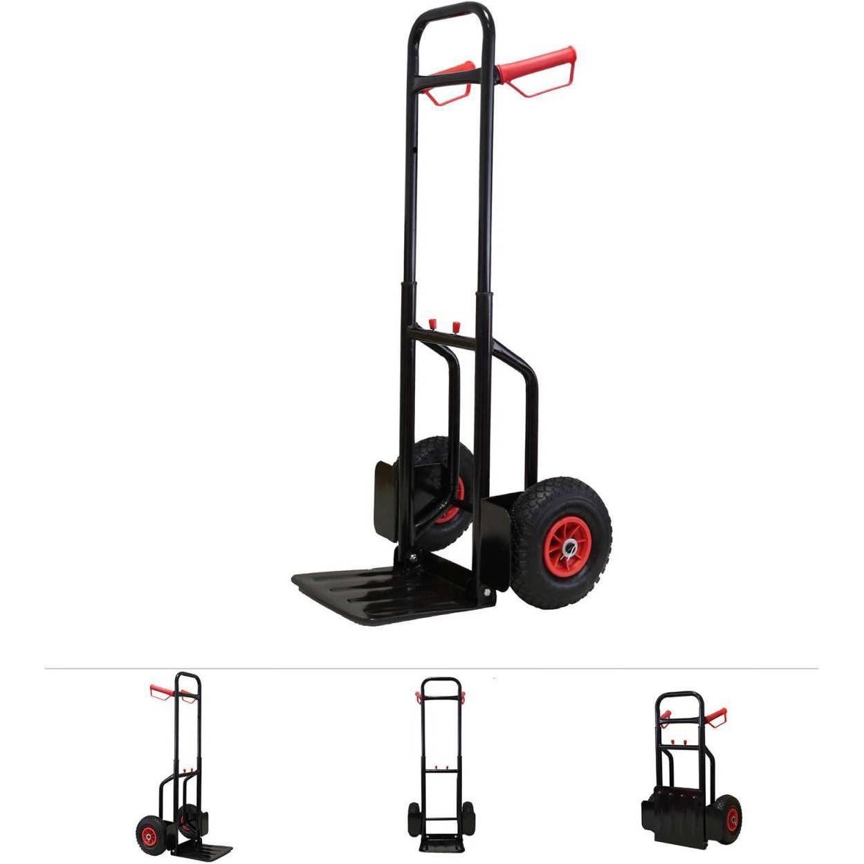 Grafner, Transportwagen, Sackkarre Transportkarre Stapelkarre ausziehbar / klappbar 200 kg (200 kg)