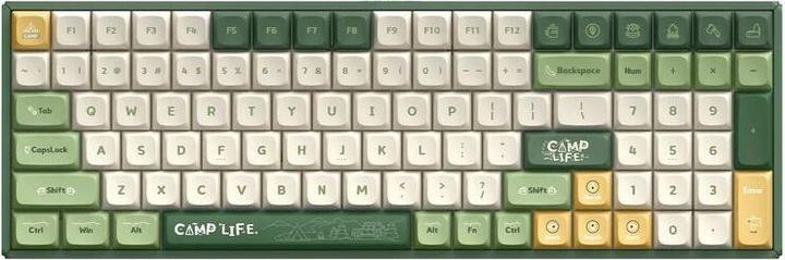 Iqunix F97 Camping Wireless Gaming Keyboard, RGB - MX-Brown-Switches (US) (US, Cable, Wireless)
