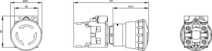 Actual product image Siemens Indus.Sector Emergency stop mushroom pushbutton 3SU1100-1HB20-1PA0