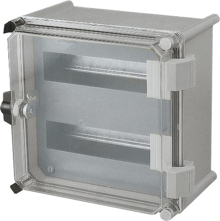 Actual product image Schneider Electric PLS DIN insert for 27x27 box, 2 rows, 24 modules, (For 27x27 polyester boxes)