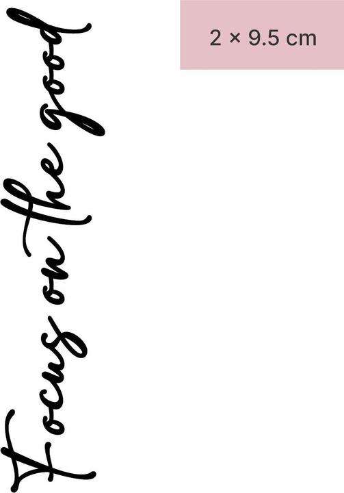 minink Tatuaggio temporaneo - Concentrati sul bene