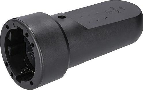 REV 0512150555 Protective contact coupling rubber 250 V Black IP20