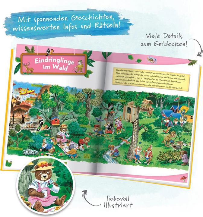 Produktbild Stickerbuch der Wald Geschichten Spiele Wissenswertes