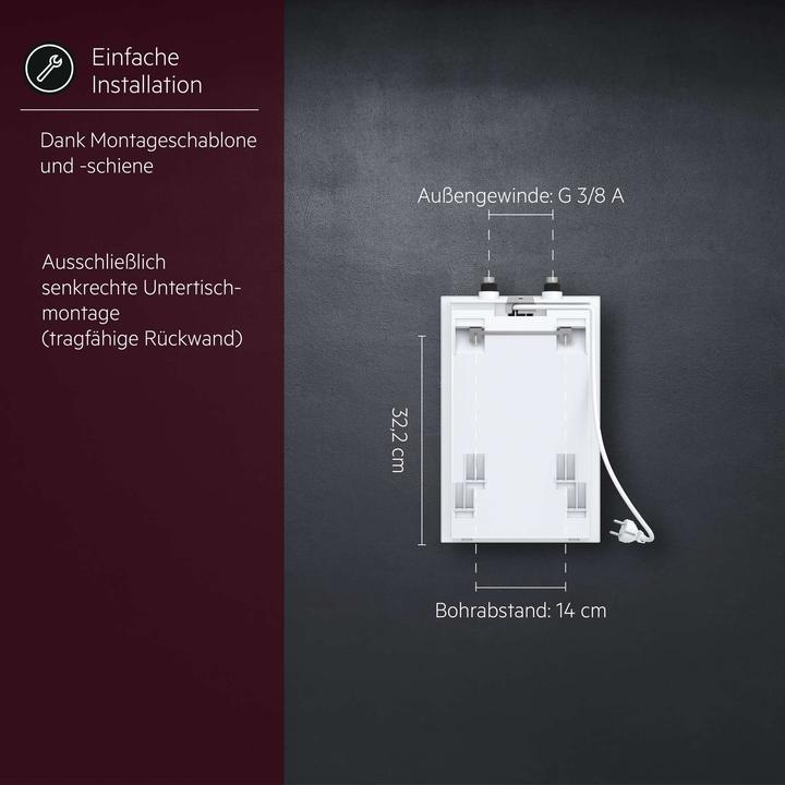 Immagine prodotto AEG Haustechnik scaldacqua a bassa pressione Huz 5 Basis, boiler sottolavello da 5 litri, con spina