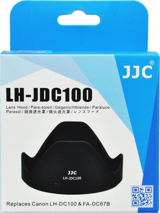 Produktbild JJC LH JDC100 zonnekap (Canon LH DC100 + Canon FA DC67B filter adapter ring)