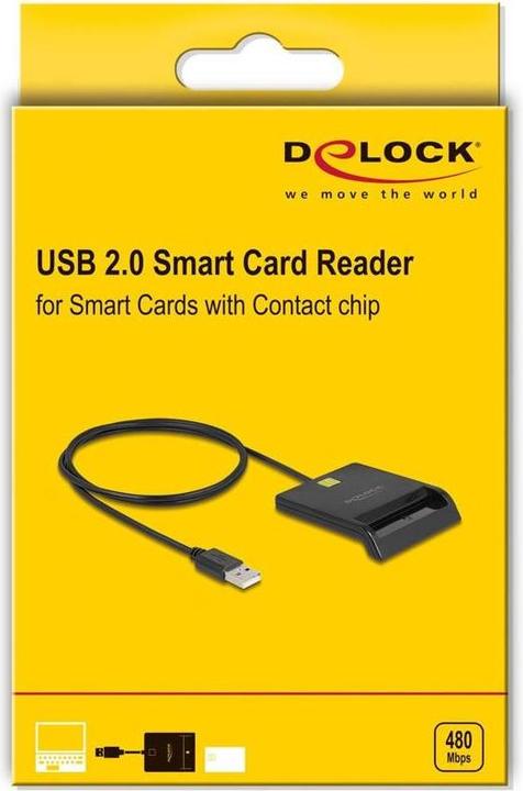 Produktbild Delock 91724 Chipkartenleser USB-A schwarz (91724) (USB)