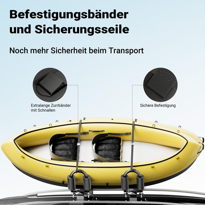 Produktbild Wiltec Kajakhalter Dachträger 2 Stk. Bootsträger Kanuhalter Kajakträger Kajak Boot