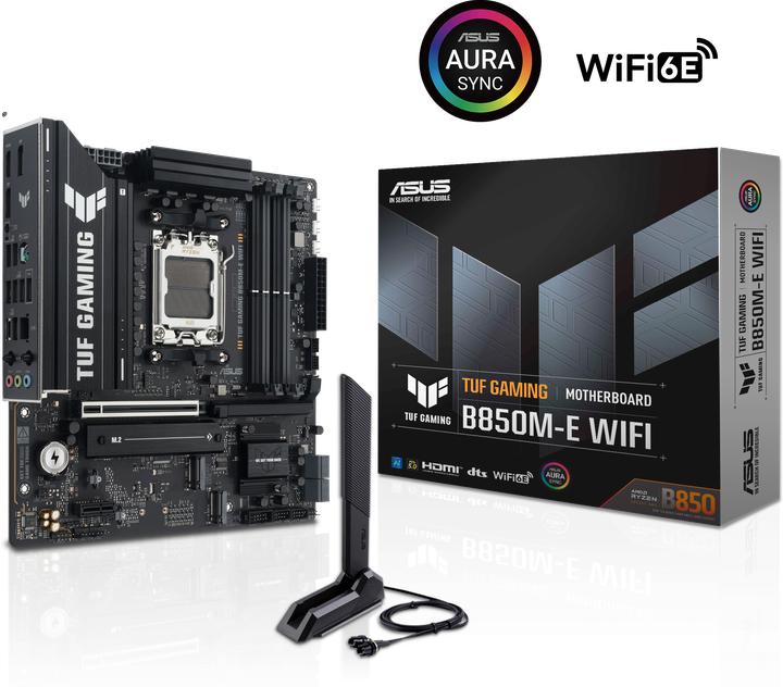 Productafbeelding ASUS TUF Gaming B850M-E WIFI (AM5, AMD B850, mATX)