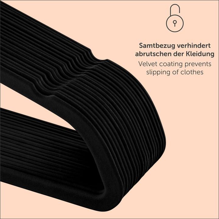Produktbild Blumtal 50er-Set Samt-Kleiderbügel (50 x)
