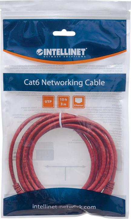 Immagine prodotto Goobay cavo patch CAT 5e, U/UTP, rosso, 3 m (CAT5e, 3 m)