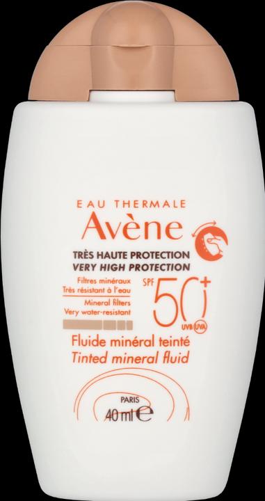Actual product image Avène Solar fluid mineral tinted SPF50+ (Suntan cream, SPF 50+, 40 ml, 72 g)