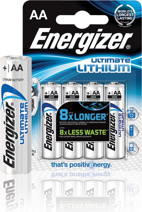 Immagine prodotto Energizer Ultimate Lithium (4 pz., AA, 3000 mAh)