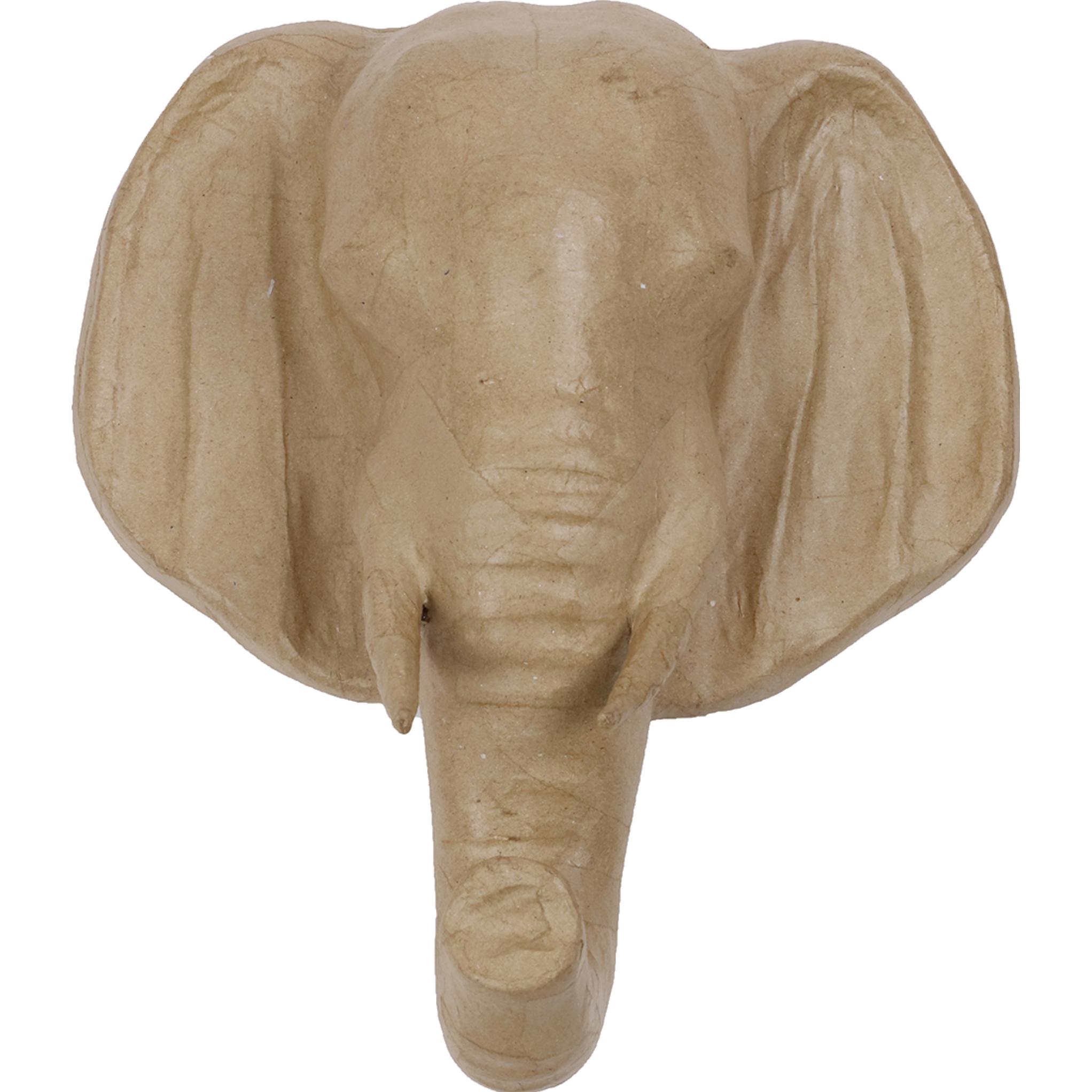 Décopatch Kartonnen trofee 35 x 31 x 17 cm Olifant