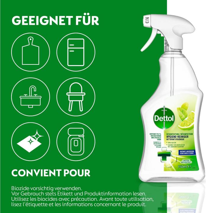 Image du produit Dettol Citron vert et menthe
