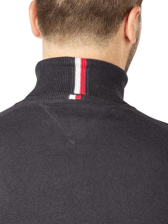 Actual product image Tommy Hilfiger Pima CTN Cashmere Pullover Roll Neck Black (S)