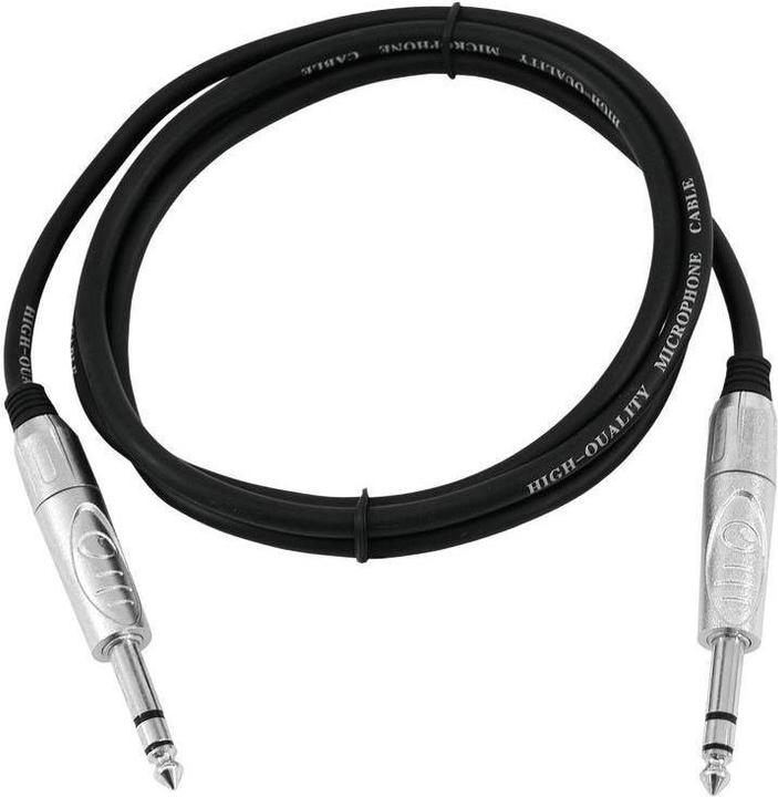 Image du produit Omnitronic Câble jack 6,3 stéréo 1m sw ROAD (1 m, 2,5 mm)