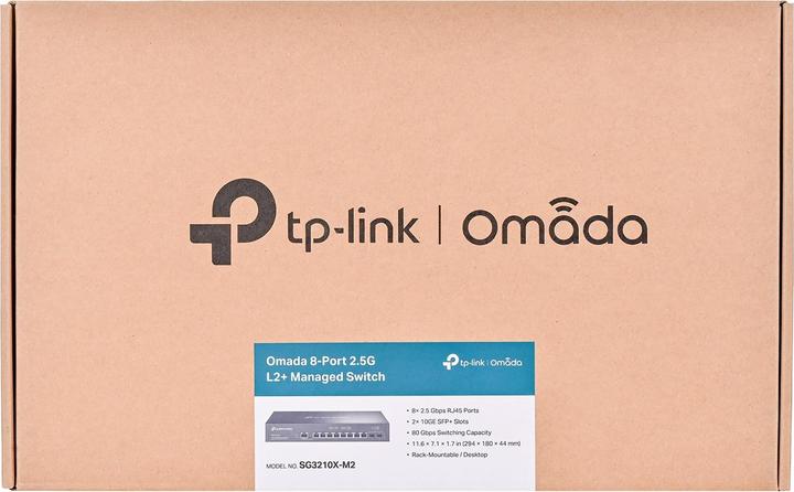 Productafbeelding TP-Link SG3210X-M2 -, Multi-Gigabit Omada-switch (10 ports)