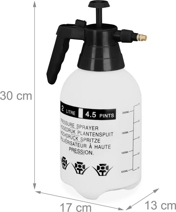 Actual product image Relaxdays Pressure sprayer (2 l)