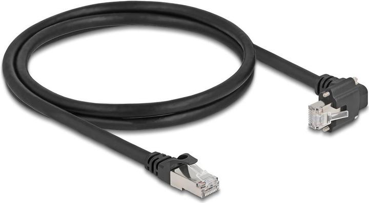 Actual product image Delock 80921 - Patchcable Cat.6, S/FTP, 1m, black (S/FTP, CAT6, 1 m)