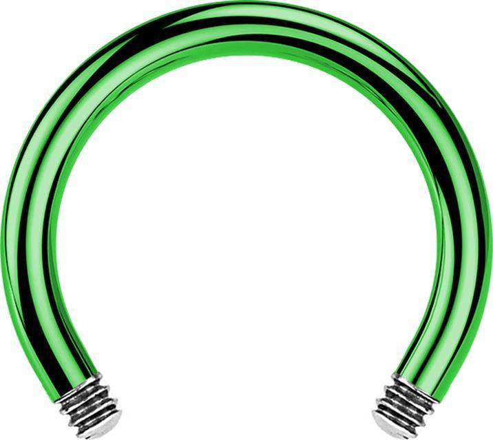 Immagine prodotto Star Piercing Asta micro circolare per bilancieri verde (Titanio, senza ottone)