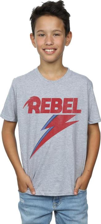 Immagine prodotto David Bowie Distressed Rebel Maglietta Ragazzi (140, 146)