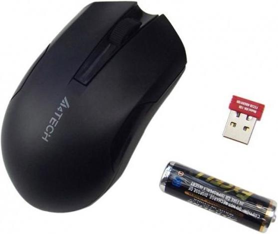 Actual product image A4Tech G3-200N, V-Track padless, black, wireless mouse (Wireless)