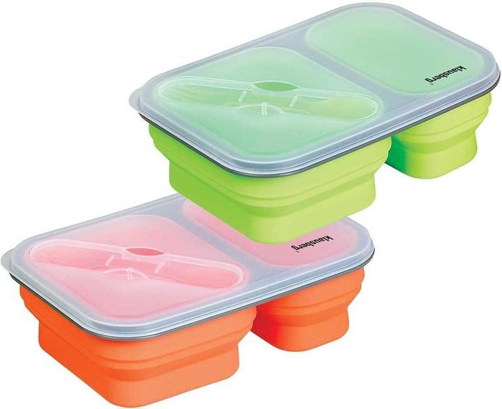 Actual product image Klausberg Silicone South Boxes With Fork And Spoon Kb-7023
