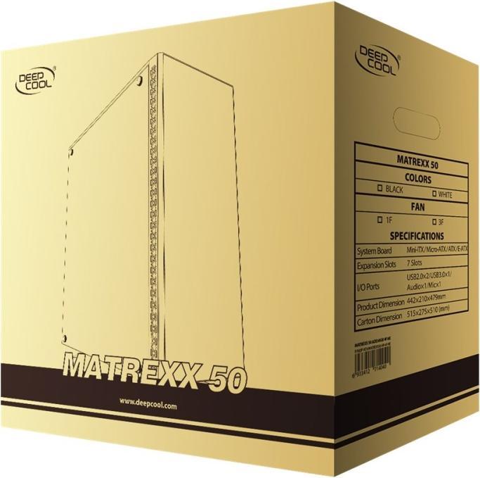 Actual product image Deepcool Matrexx 50 (ATX, mATX, E-ATX, Mini-ATX)