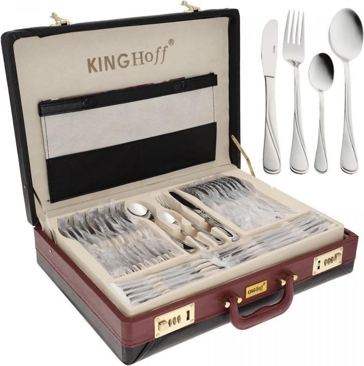 Actual product image Kinghoff JOINERY TOOLS 72 ELE. GLOBAS KH-3504 (12 Piece, Cutlery set)